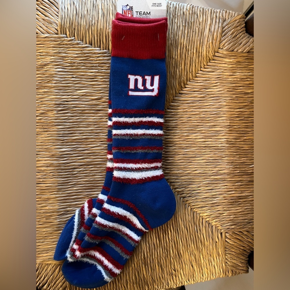 🆕 NFL Team Apparel NY GIANTS Socks Adult OSFM Knee High Socks